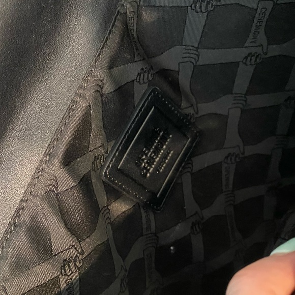 Opening Ceremony large clutch in gray tones with silver hand clasp barely used - Picture 7 of 9